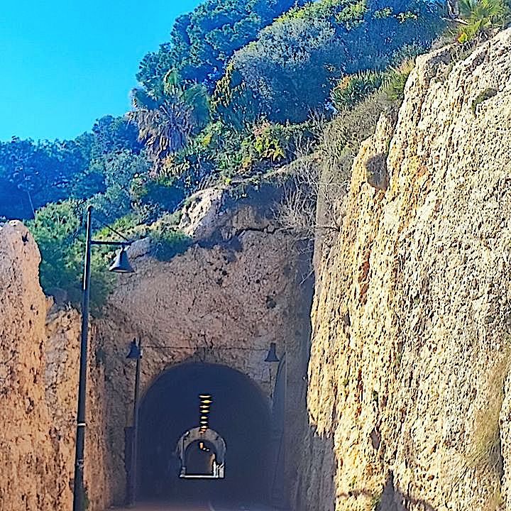 Historic tunnel in Rincón de la Victoria, Andalusia