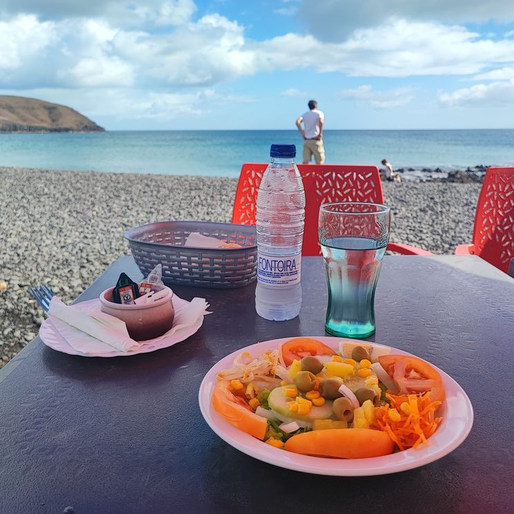 Restaurant in Pozo Negro auf Fuerteventura, Kanarische Inseln