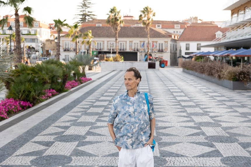 German blogger Karl-Heinz Limberg in Cascais, Portugal