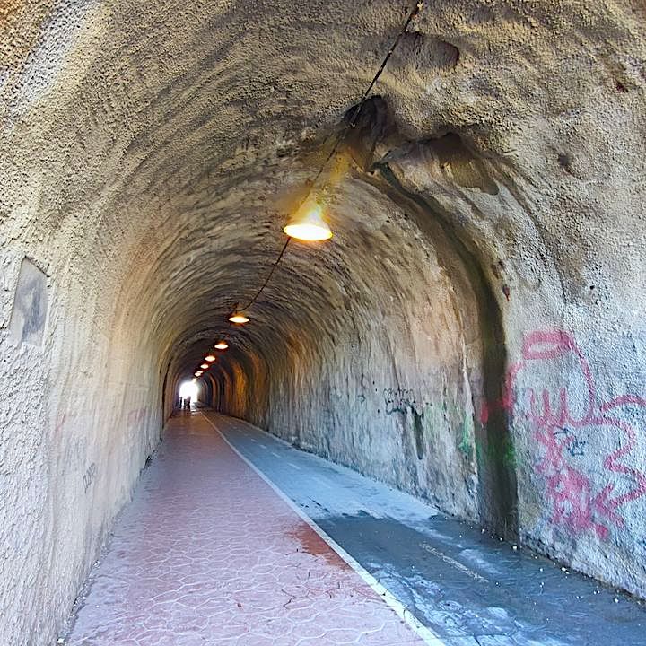 Historic tunnel in Rincón de la Victoria, Andalusia