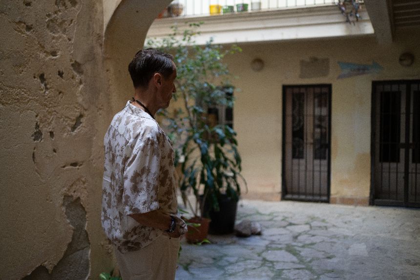 Patio in Cádiz, Spanien