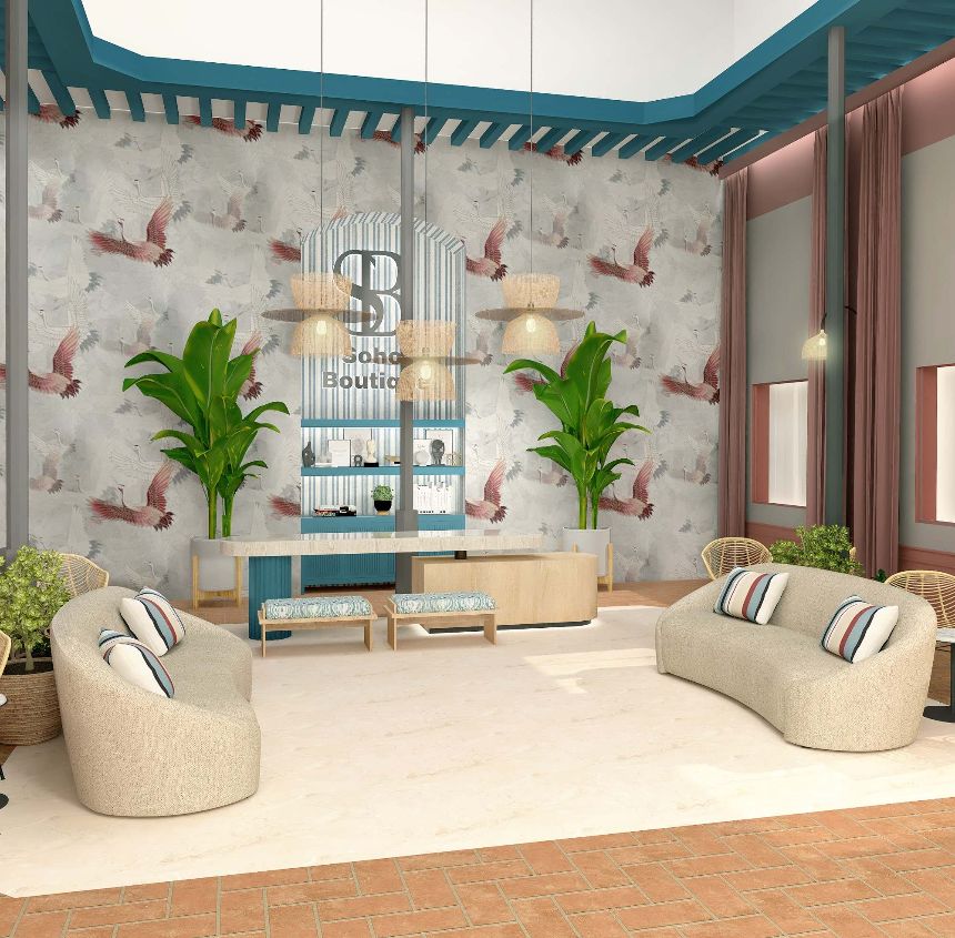 Lobby im Hotel Soho Boutique in Cádiz, Andalusien