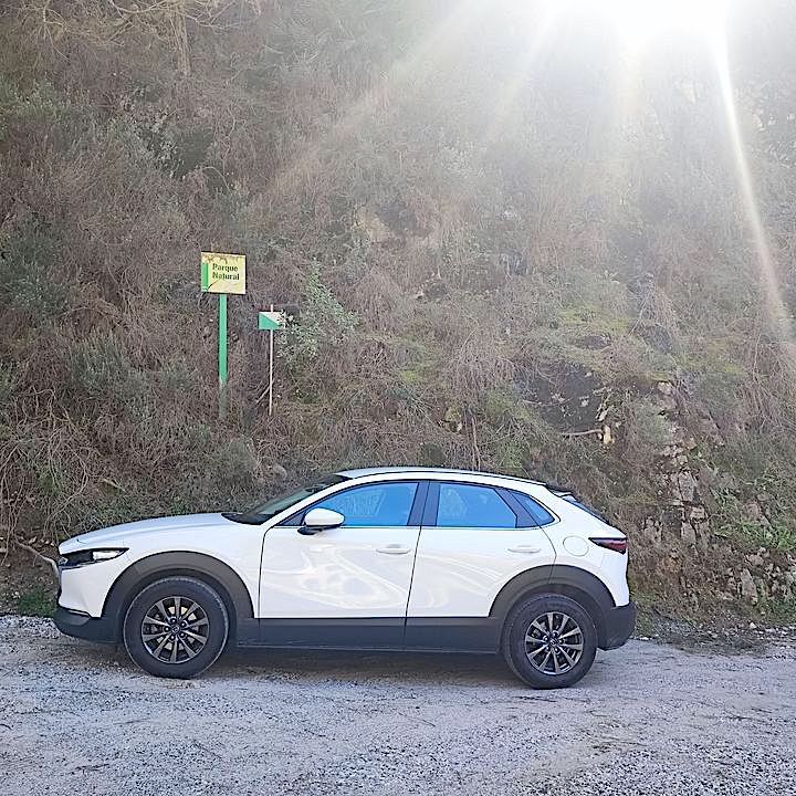 Leihwagen in Acebuchal in Andalusien, Spanien