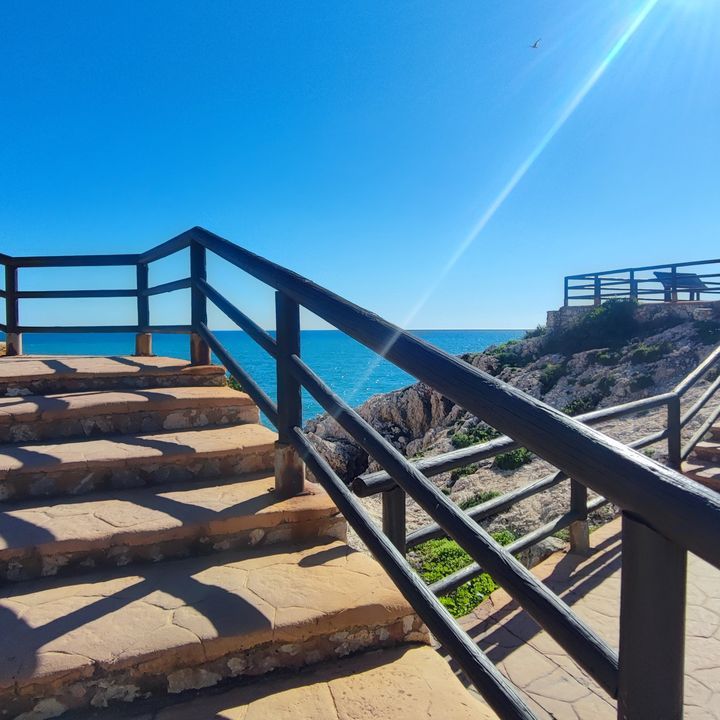Cliffs in Rincón de la Victoria, Andalusia