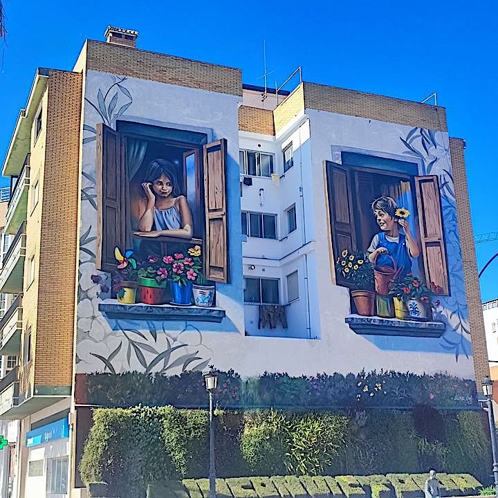 Street art in Rincón de la Victoria, Andalusia