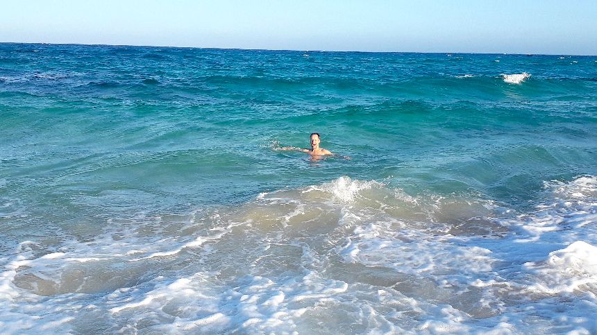 Badefreuden in Corralejo, Fuerteventura