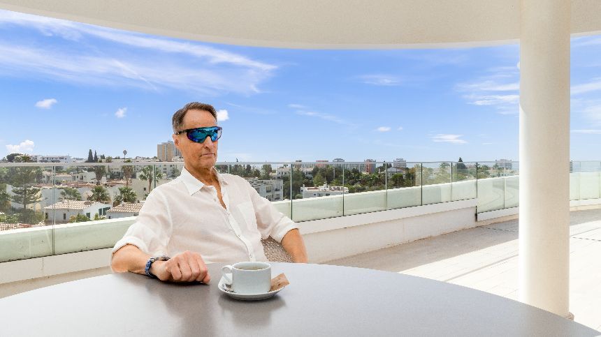 Coffee at the Longevity Health Resort in Alvor, Portugal