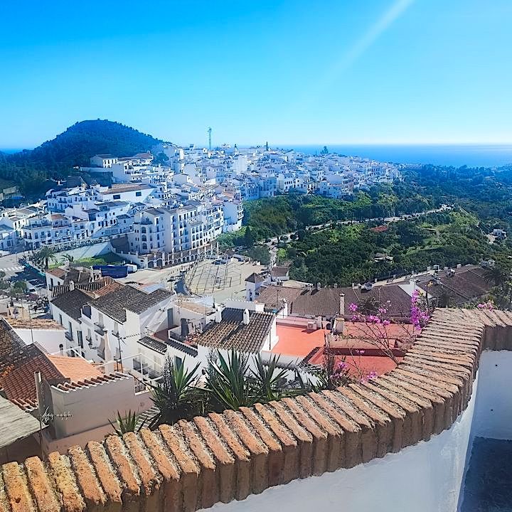 Aussichtspunkt in Frigiliana in Andalusien, Spanien