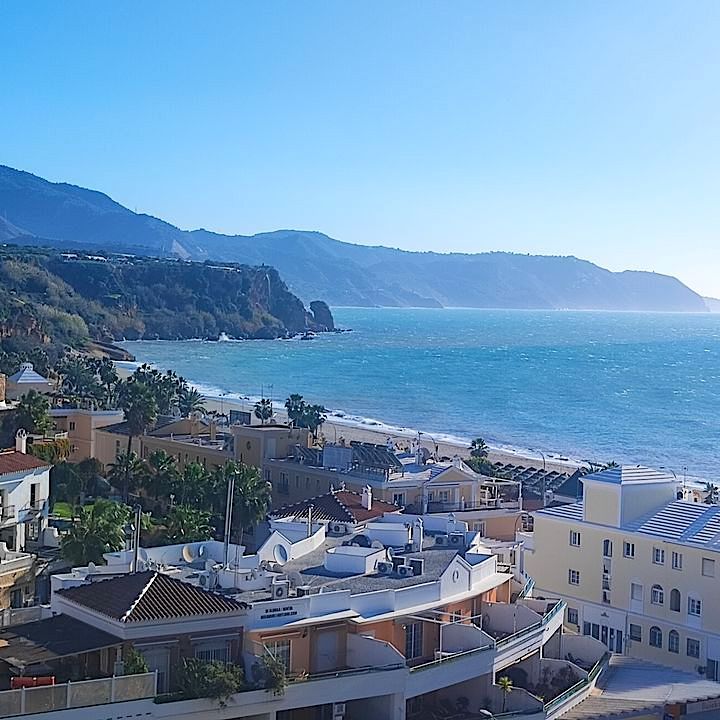 Playa Burriana in Nerja, Spain