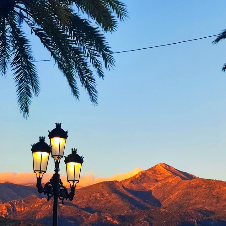 Sonnenuntergang in Nerja, Andalusien