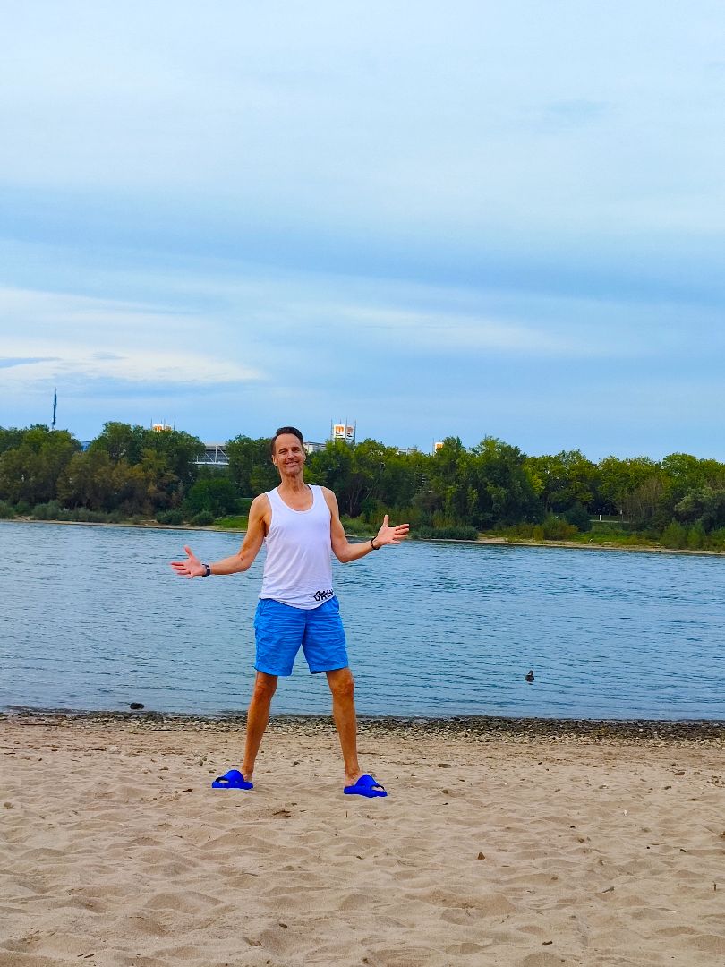Beach in Düsseldorf, Germany