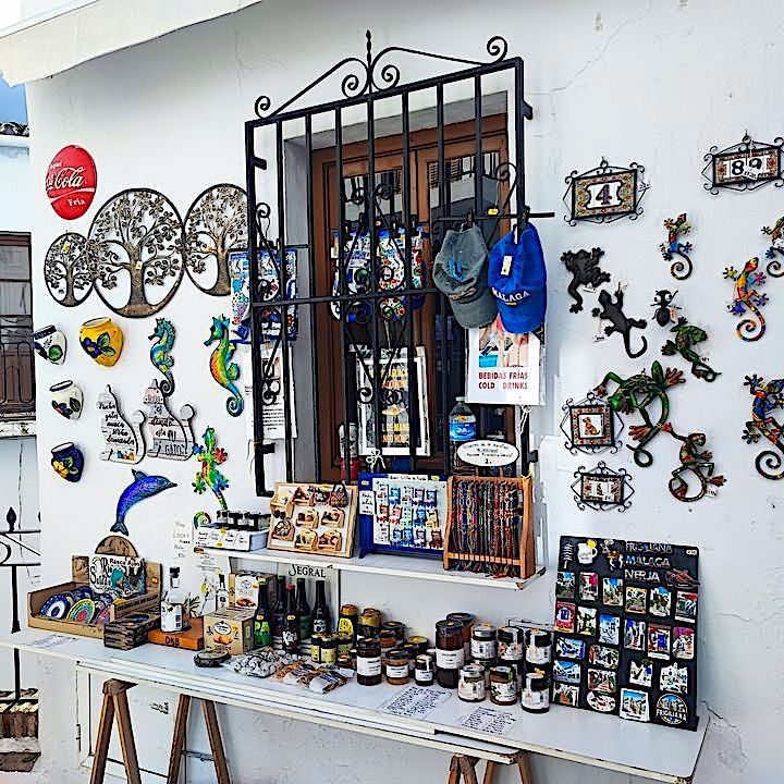 Geschäft in Frigiliana, Andalusien