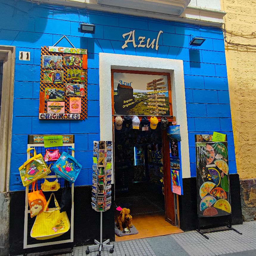 Tienda Azul in Cádiz, Andalusien